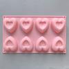 Силиконовая форма в форме сердца, 8 ячеек, форма для шоколада, торта, мыла, свечей, гибкая, легко извлекаемая, форма для выпечки, кухонные инструменты для дома, пекарни, ресторана, для приготовления пищи