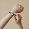 Авторизованный дилер Matow Watch Aura Круглые Серебристые Черная Кожаная mw008001 [MATOW] Женские