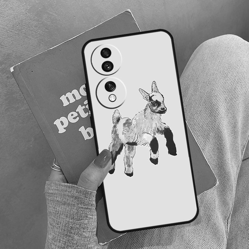 Cute Baby Pygmy Goat Case For Honor Magic 5 6 7 8 Pro Cover For Honor 200 400 Lite 50 70 90 X8a X8b X9a X9b X9c