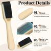 Wooden Handle Suede Shoe Brush with Cover–Stainless Steel Bristles for Cleaning Dance&SoleShoes,Durable&Protective Case Included