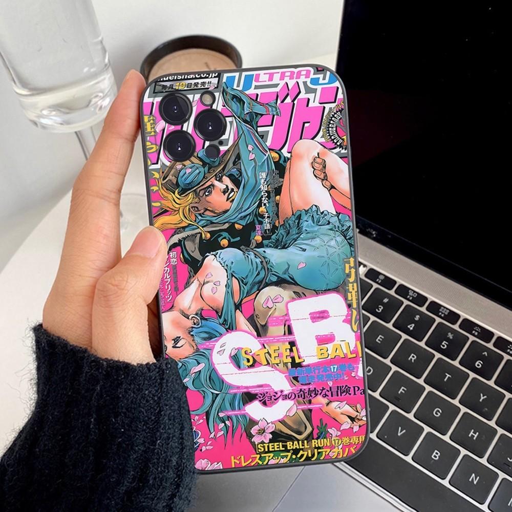 Чехол для телефона JoJo's Bizarre Adventure Силиконовый Мягкий Для iPhone 16 15 14 13 12 11 Pro Mini XS MAX Plus X Чехол