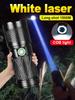 Super Bright Rechargeable Flashlight High Power LED Flashlight 18650 Waterproof Usb Most Powerful Torch Light with COB Lamp