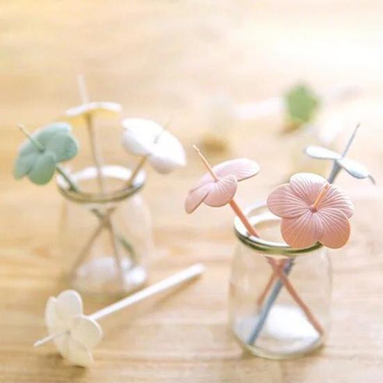 Практичные фруктовые зубочистки многоразовые пластиковые декоративные