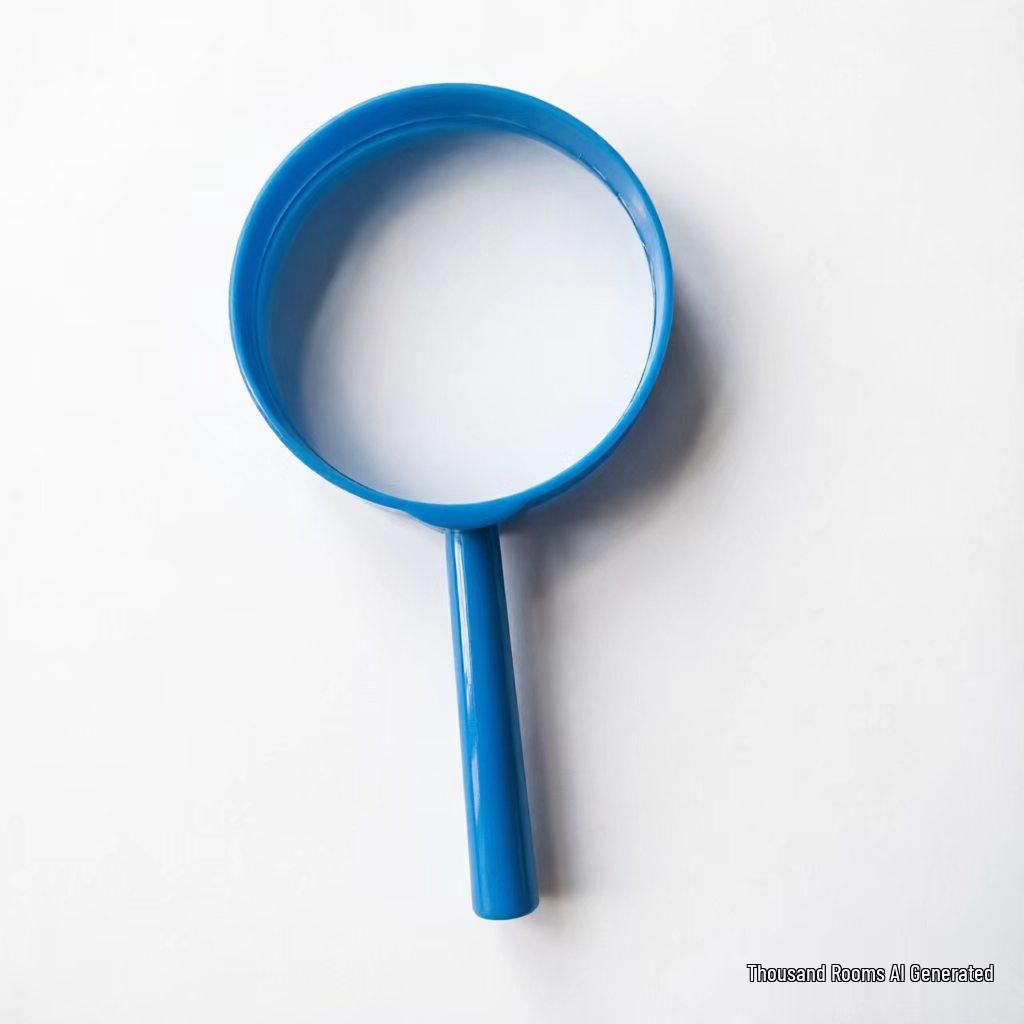 Foreign Trade 60mm Handheld Plastic Children's Color Educational Science Magnifying Glass Toy