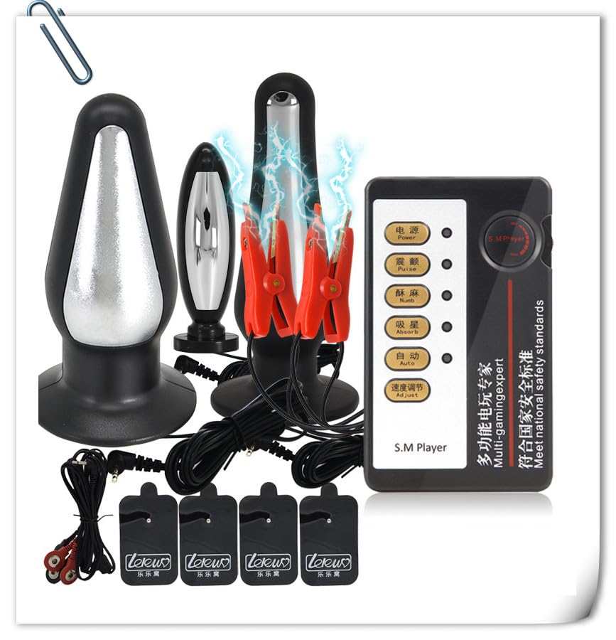 Electric Shock Anal Anal Anal Anal Anal Electric Anal Electric Shock Sex Adult Adult Unisex Set Set, Plug, Electric, Plug, Plug, Beads, Expander,