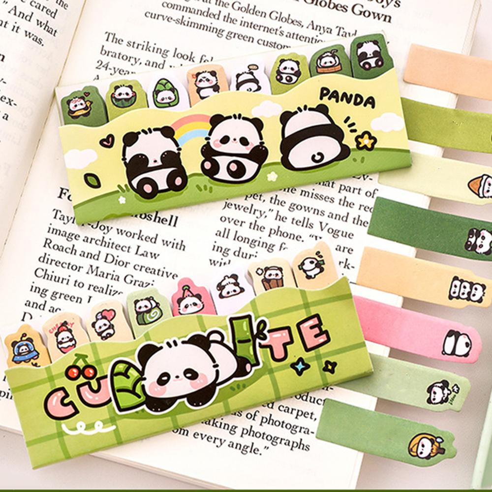 1 шт. Кавайный мультяшный панда блокнот закладка канцелярские принадлежности флаги индекс вкладка клейкие заметки этикетки бумажные наклейки
