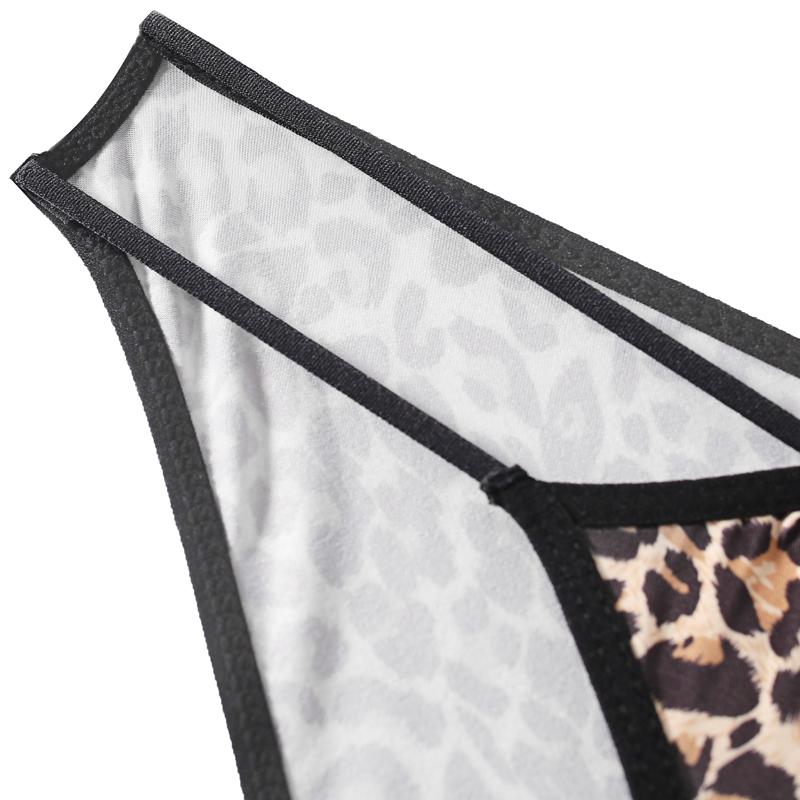 TERMEZY Women Sexy Ice Silk Panties Low-Rise Hollow Out Briefs Asymmetric Slit Underwear Breathable Comfort Intimates Lingerie