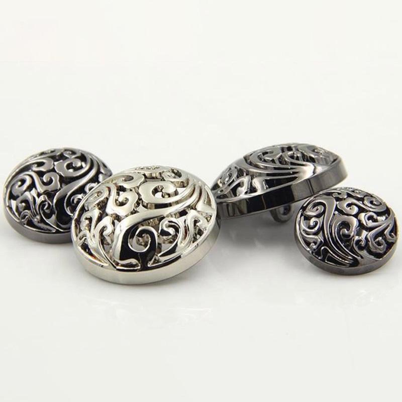 10 шт. пряжка костюм облачные кнопки модные металлические кнопки золотой цинковый сплав швейные аксессуары кнопки выдалбливают пальто