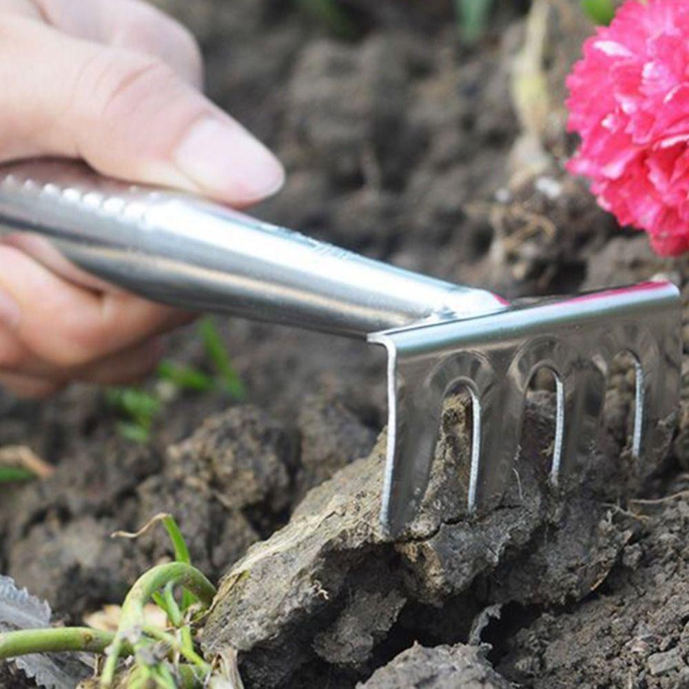 Weeding Stainless Steel Gardening Spade Digging Shovel Rake Small Garden Shovel Agricultural