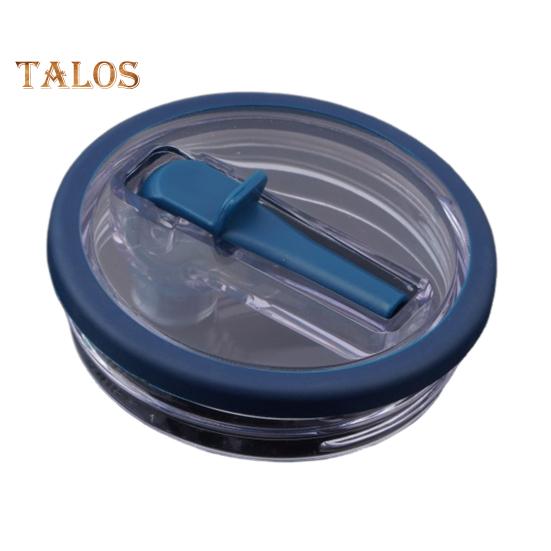 40oz Tumbler Flip Straw Lid Replacement Leak-Proof Splash Resistant Cover for Cup BPA-Free Reusable Glass Lid with Folding Straw