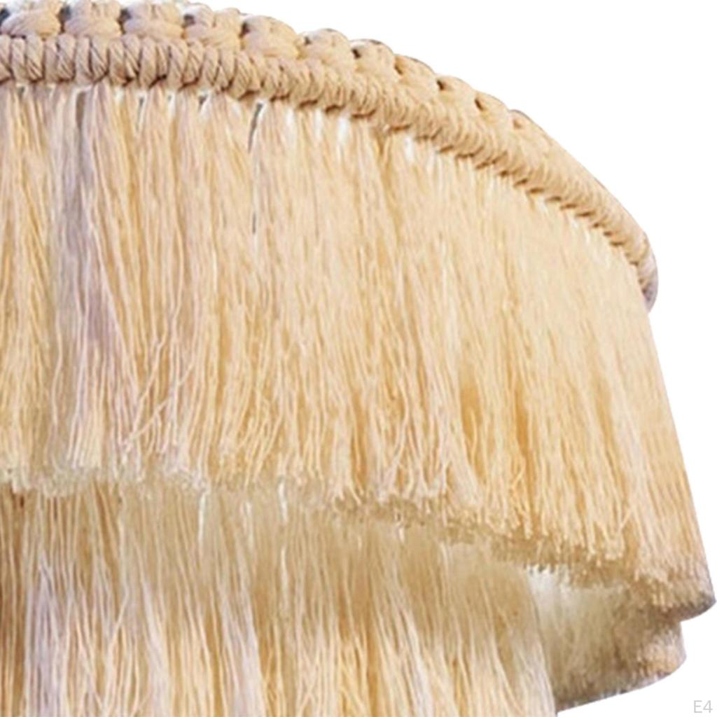 Handcrafted Boho Macrame Pendant Light Fixture for Modern Home Decor