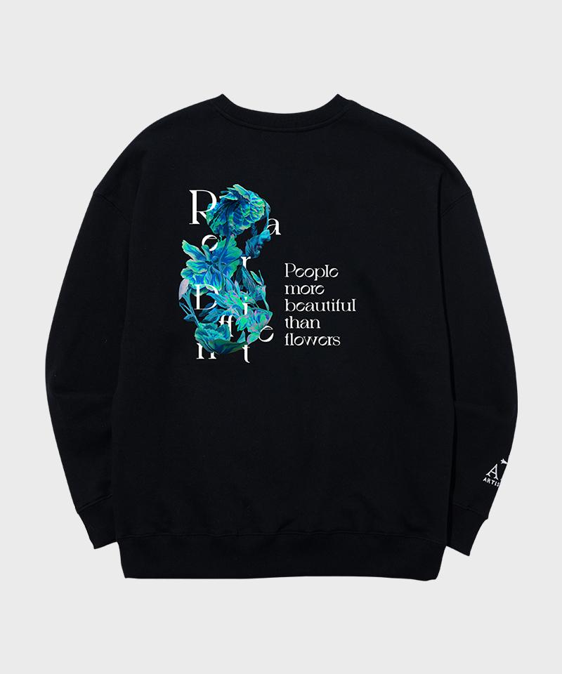 ARTISTWEAR [Atw] Cold Flower Sweatshirt Bk