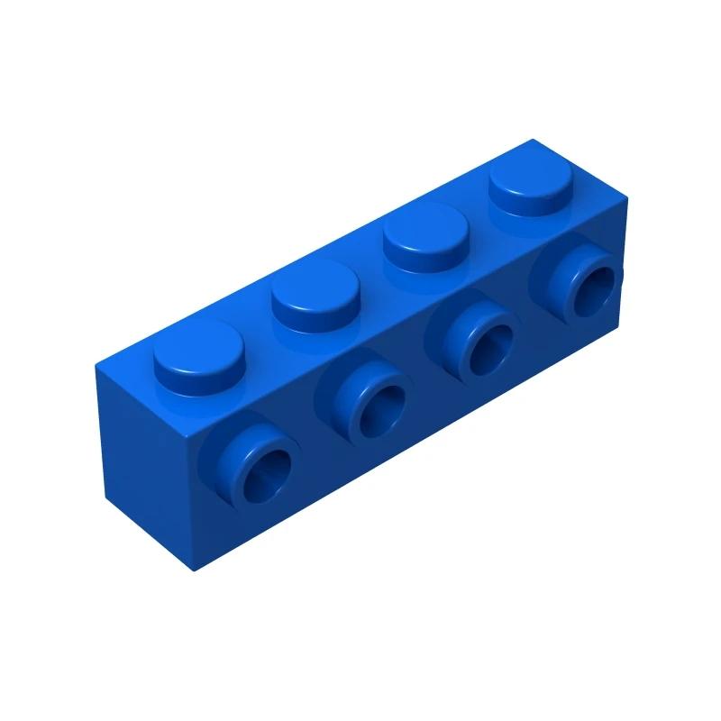 100 шт. MOC Частицы 30414 Кирпич Модифицированный 1 x 4 со штырьками сбоку Строительные блоки DIY Совместимые Сборные Высокотехнологичные Игрушки