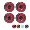 4PCS RC Beadlock Wheel Rim Set 1,9 дюймов Алюминиевый сплав 1/10 RC Автомобильная ступица колеса для осевого SCX10 I II II
