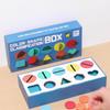 Раннее образование Деревянная форма Познание 2-в-1 Цвет Классификация Обучение Сопоставление Коробка Развивающие Игрушки для Детского Сада