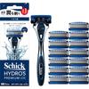 Премиальный держатель для бритвы Schick Hydro 5 с 13 сменными лезвиями для мужчин, набор для бритья
