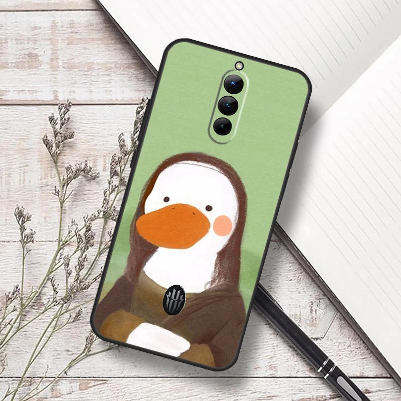 Cartoon Cute Animal Duck Case For ZTE Nubia Red Magic 7S 6S 7 Pro RedMagic 10 Air 8S 9S 10S 8 9 10 11 Pro Plus Funda