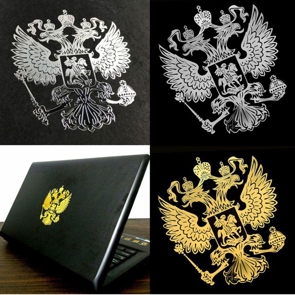 Sticker Car Styling Nickel Metal Car Stickers Federation Eagle Emblem Coat of Arms of Russia