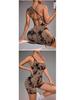 Seamless Tie-Dye One-Piece Yoga Suit: High-Waist, Hip-Lifting, Back-Detail for Fitness
