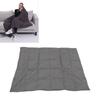 USB Heated Blanket Dark Grey 3 Temp Modes 52x43in Soft Chinlon Multi Purpose Portable Heated Blanket