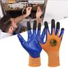 Сине-оранжевые изоляционные перчатки электрика, высокоэластичные рабочие безопасные перчатки, электрические