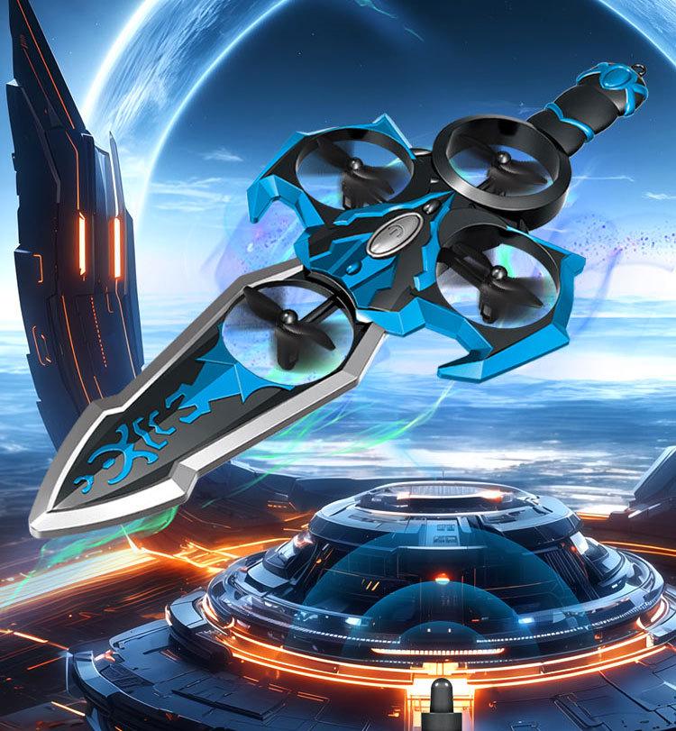 Retro Remote-Control Flying Sword Drone: Children's Toy Airplane Model
