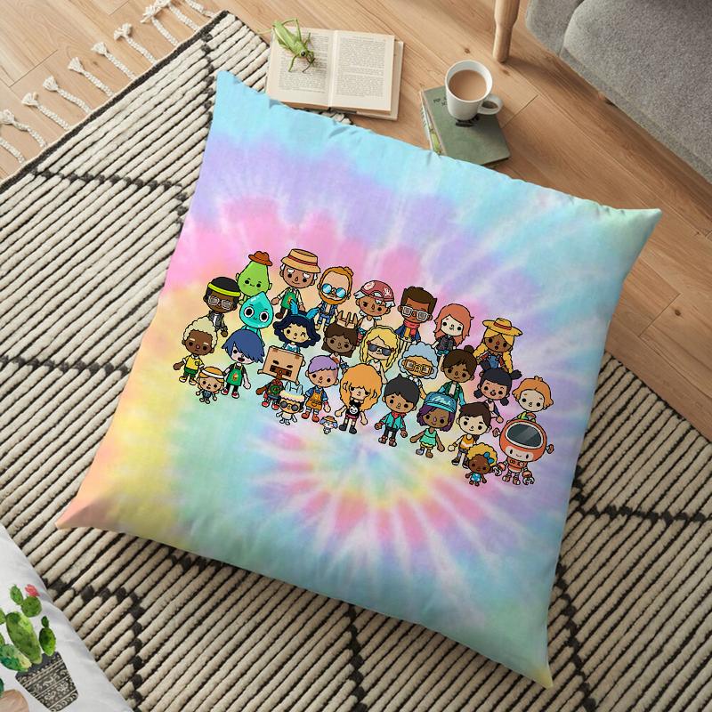 Чехол для подушки Toca Life World, наволочка Toca Boca для домашнего стула, детская комната, мягкая декоративная наволочка 45*45 см