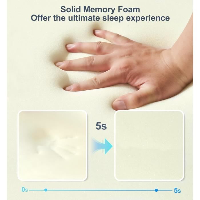 Lit de Chien orthopédique - JOYELF - Grand - Mousse à mémoire - Housse Lavable - Jouet inclus