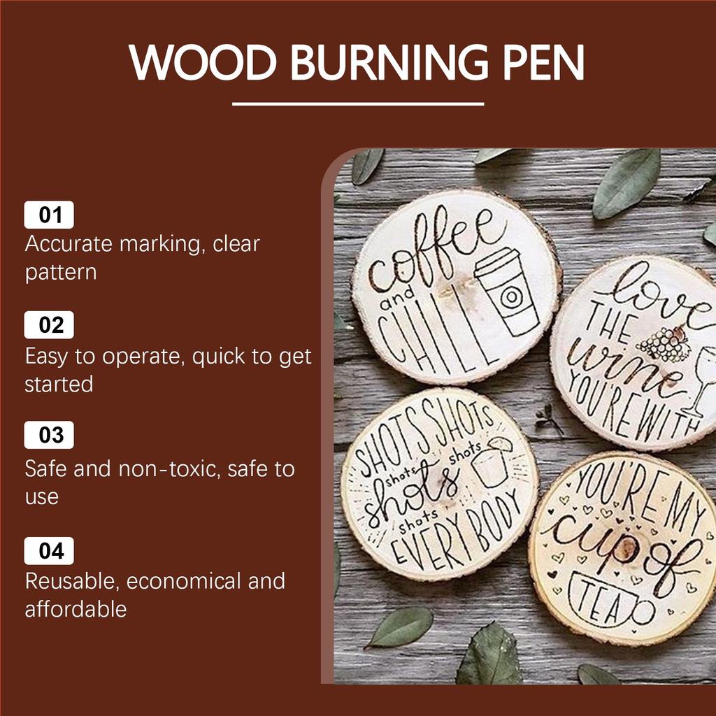 Pyrography Marker Pen Wood Pyrography Pen Burning Effect Pen Wood Marker Art Marker Pyrography Pen Pen 1.5ml