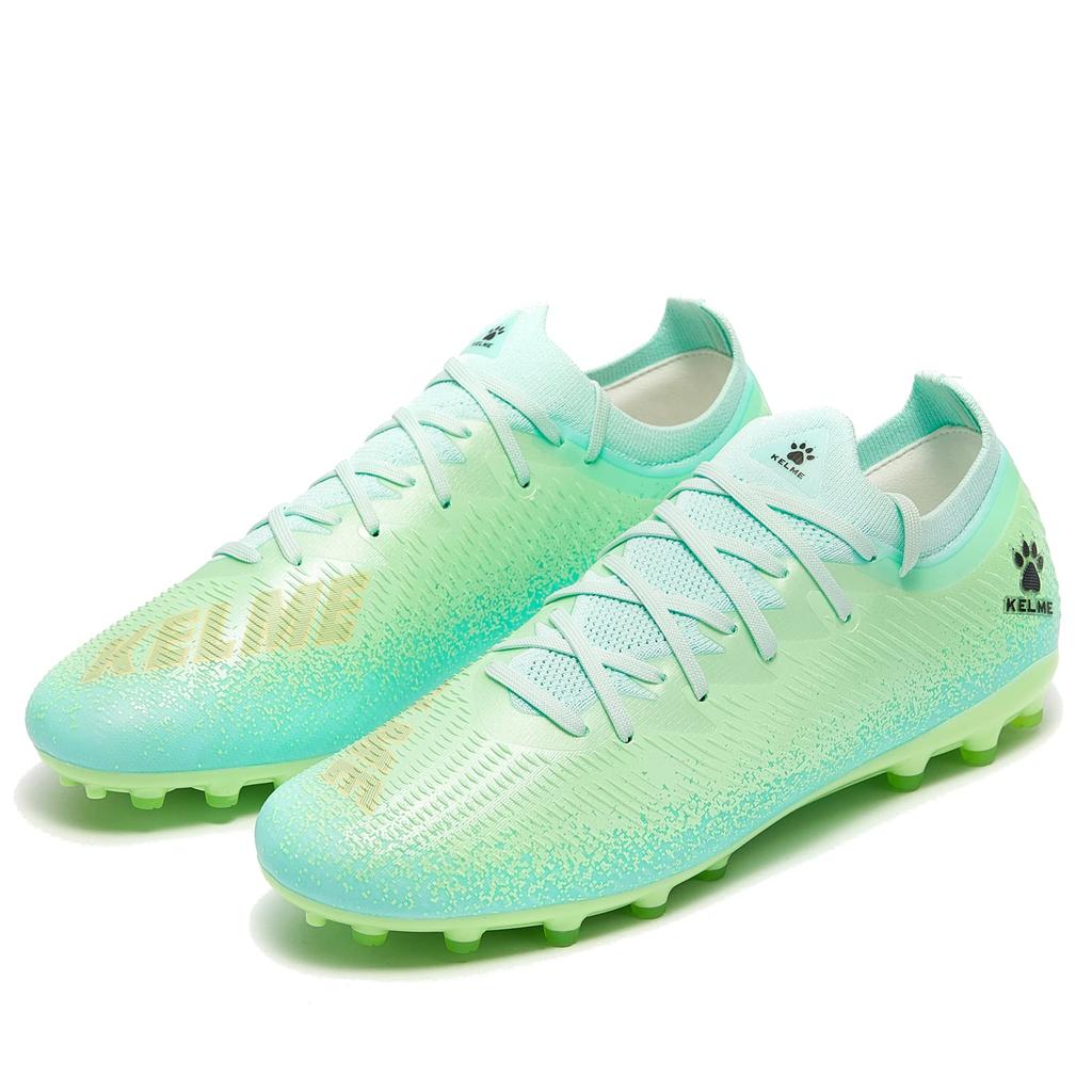 Kelme MG Men's Soccer Shoes, Training Shoes, Junior and Adult Soccer Cleats, Fashionable (Green, Size 26.5 Cm)