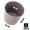 KADAX Doniczka Donica Na Kwiaty Osłonka Plastikowa Kwietnik 19cm Taupe