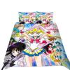 Комплект постельного белья Kawaii Anime Sailor Moon, красивый пододеяльник для девочек, розовое одеяло для девочек, комплект постельного белья King Queen Twin с наволочкой