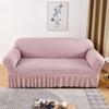 Seersucker Sofa Cover Elastic Sofa Slipcover Adjustable Sofa Cover Furniture Protector For Living Room Bedroom Office Home Decor