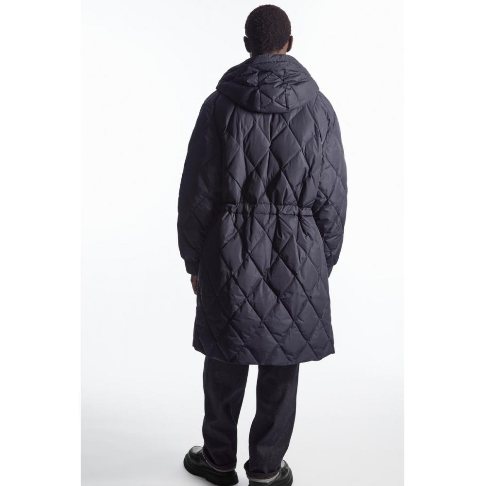 COS Японская стеганая толстовка с капюшоном Diamond