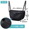 Komolife Car Storage Bag Interior Hammock Rear Seat Headrest Length Adjustable Gusseted Space-Saving Luggage