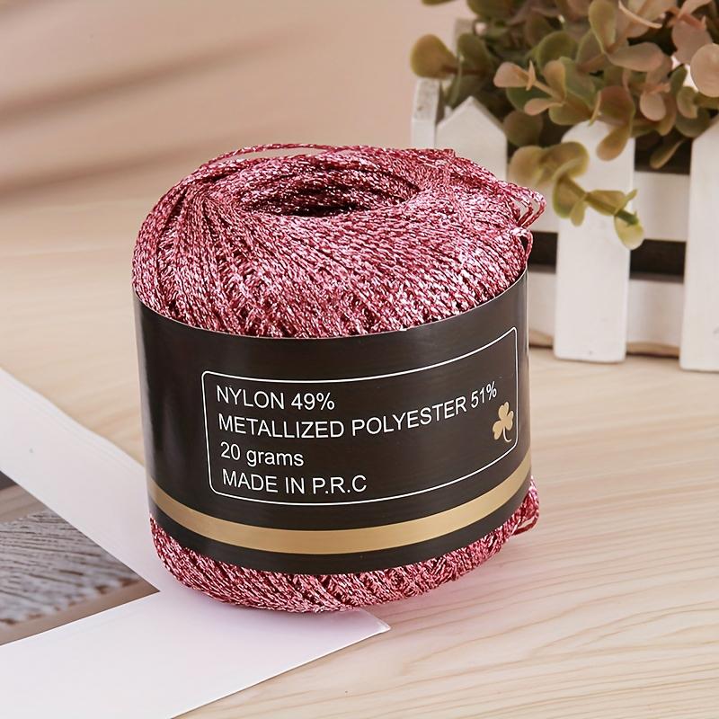 120м ПЭТ Универсальная Золотая Серебряная Гибкая Металлическая Нить Сверкающая Ручной Вязки Блестящая 2мм Прочная Блестящая Пряжа Ремесленного Качества