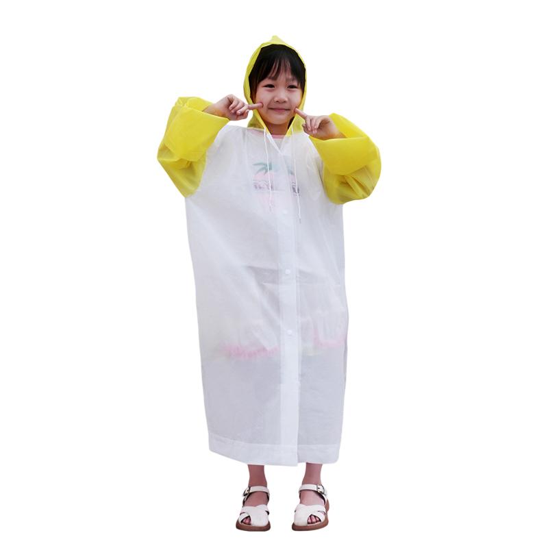 Kid Waterproof Raincoat Poncho Non-Disposable Rain Gear Jacket Student Children Travel Raincoat Rainwear Outdoor Hiking Coat