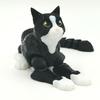 Реалистичная черная кошка, модель-игрушка, напечатанная на 3D-принтере, с подвижными суставами