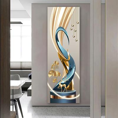 Современная абстрактная декоративная живопись, однотонные геометрические постеры, печать на холсте, настенное искусство для гостиной, домашний декор, светлый роскошный олень