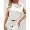 Women's Summer New Half Bow Bow Niche Design Top