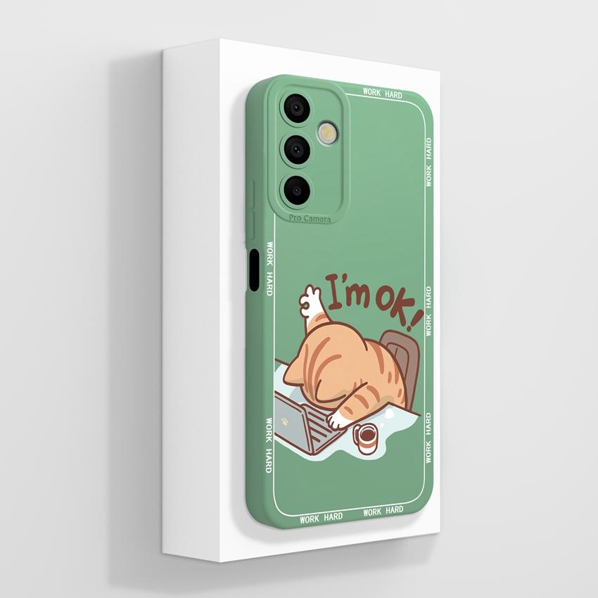 Для Samsung Galaxy A15 A16 A14 M15 M16 F13 F15 Чехол Милый Мультяшный Узор Астронавта Жидкий Силикон Защитный Чехол От Падений Для Samsung Чехол