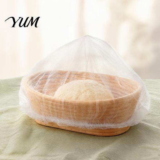 Sourdough Proofing Basket Covers Non-woven Banneton Liners, Disposable Stretchable Fermentation Covers, Baking for High Moisture Dough Non Stick Hoods