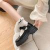 Fashion Loafers Ladies Pumps Japanese Style Lolita Gothic Pearl Mary Jane Kawaii Women's Shoes Cute Round Toe Platform with Medium Heels