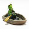Resin Pond Frog Statue Garden Animal Miniatures Water Decoration Landscape Figurine Outdoor Flower Pots Decorative Sculpture