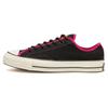 1970s East Village Explorer Chuck Round Toe Lacing Durable Breathable Low-top Canvas Shoes Unisex 'Black Pink'