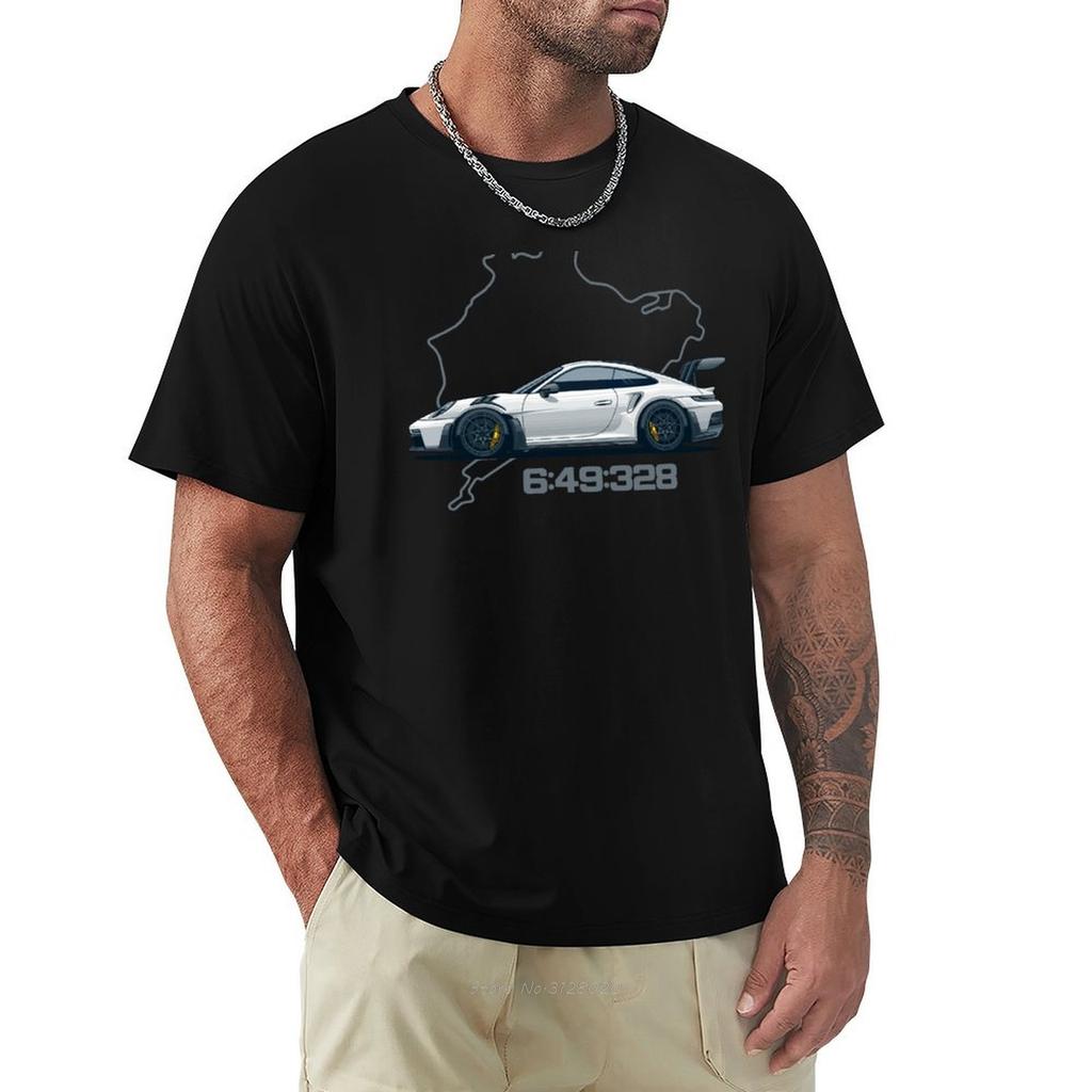 992 GT3 RS Nordschleife Tshirt For A Boy Plus Size Tops Boys Whites Men Clothes Tees Fashion Oversized T Shirt Cotton Tshirt