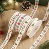 10 Yards Christmas Ribbon Christmas Print Christmas Craft Ribbon  Holiday Decoration