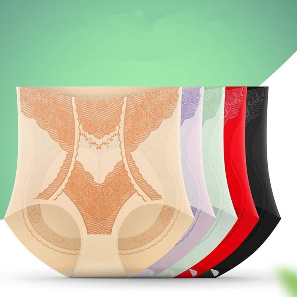 Ice Silk Корректирующее белье для похудения с утягивающим эффектом средней талии Трусы для коррекции фигуры Нижнее белье для ежедневного контроля живота