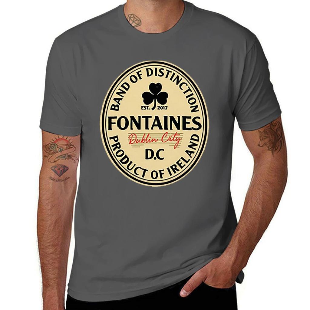 Fontaines Dc Tshirt Oversizeds Heavyweights Boys Animal Print Plus Sizes Mens Cotton T Shirts