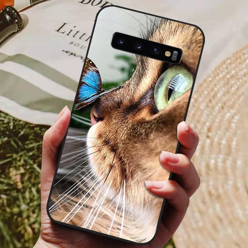 Чехол для Samsung S10 Plus Мягкий силиконовый чехол Черный бампер ТПУ Для Samsung Galaxy S10 S10E S 10 S10plus Чехлы для телефона Задние крышки